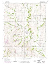 Emmett Kansas Historical topographic map, 1:24000 scale, 7.5 X 7.5 Minute, Year 1964