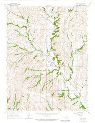 Emmett Kansas Historical topographic map, 1:24000 scale, 7.5 X 7.5 Minute, Year 1964