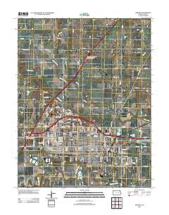 Emporia Kansas Historical topographic map, 1:24000 scale, 7.5 X 7.5 Minute, Year 2012