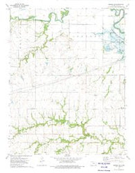 Emporia SE Kansas Historical topographic map, 1:24000 scale, 7.5 X 7.5 Minute, Year 1973