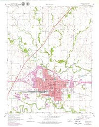 Emporia Kansas Historical topographic map, 1:24000 scale, 7.5 X 7.5 Minute, Year 1957