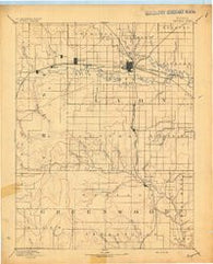 Emporia Kansas Historical topographic map, 1:125000 scale, 30 X 30 Minute, Year 1894