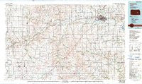 Emporia Kansas Historical topographic map, 1:100000 scale, 30 X 60 Minute, Year 1985