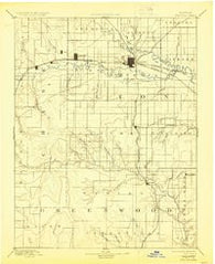 Emporia Kansas Historical topographic map, 1:125000 scale, 30 X 30 Minute, Year 1894