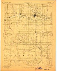 Emporia Kansas Historical topographic map, 1:125000 scale, 30 X 30 Minute, Year 1894