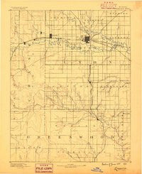 Emporia Kansas Historical topographic map, 1:125000 scale, 30 X 30 Minute, Year 1888
