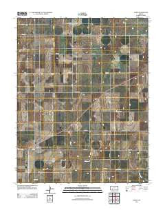 Ensign Kansas Historical topographic map, 1:24000 scale, 7.5 X 7.5 Minute, Year 2012
