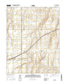 Ensign Kansas Current topographic map, 1:24000 scale, 7.5 X 7.5 Minute, Year 2016