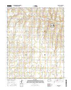 Ensign SE Kansas Current topographic map, 1:24000 scale, 7.5 X 7.5 Minute, Year 2016