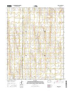 Ensign SW Kansas Current topographic map, 1:24000 scale, 7.5 X 7.5 Minute, Year 2016