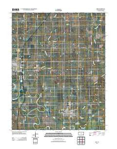 Erie Kansas Historical topographic map, 1:24000 scale, 7.5 X 7.5 Minute, Year 2012