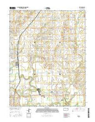 Erie Kansas Current topographic map, 1:24000 scale, 7.5 X 7.5 Minute, Year 2016