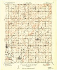 Erie Kansas Historical topographic map, 1:62500 scale, 15 X 15 Minute, Year 1949