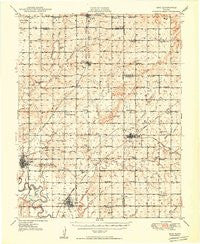 Erie Kansas Historical topographic map, 1:62500 scale, 15 X 15 Minute, Year 1949