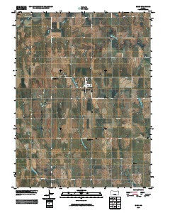 Esbon Kansas Historical topographic map, 1:24000 scale, 7.5 X 7.5 Minute, Year 2009