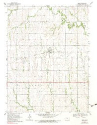 Esbon Kansas Historical topographic map, 1:24000 scale, 7.5 X 7.5 Minute, Year 1969