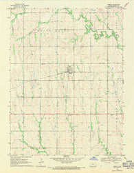 Esbon Kansas Historical topographic map, 1:24000 scale, 7.5 X 7.5 Minute, Year 1969