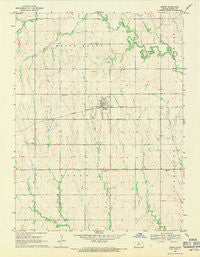 Esbon Kansas Historical topographic map, 1:24000 scale, 7.5 X 7.5 Minute, Year 1969