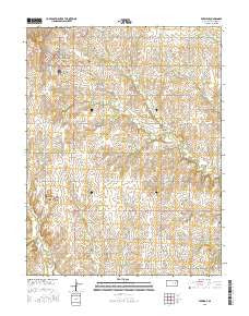 Eskridge Kansas Current topographic map, 1:24000 scale, 7.5 X 7.5 Minute, Year 2015