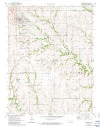 Eskridge Kansas Historical topographic map, 1:24000 scale, 7.5 X 7.5 Minute, Year 1971