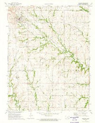 Eskridge Kansas Historical topographic map, 1:24000 scale, 7.5 X 7.5 Minute, Year 1971