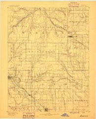 Eskridge Kansas Historical topographic map, 1:125000 scale, 30 X 30 Minute, Year 1889