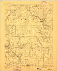 Eskridge Kansas Historical topographic map, 1:125000 scale, 30 X 30 Minute, Year 1889