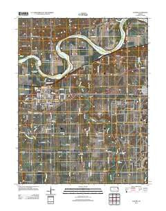 Eudora Kansas Historical topographic map, 1:24000 scale, 7.5 X 7.5 Minute, Year 2012