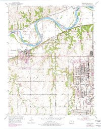 Eudora Kansas Historical topographic map, 1:24000 scale, 7.5 X 7.5 Minute, Year 1951