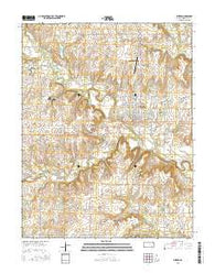 Eureka Kansas Current topographic map, 1:24000 scale, 7.5 X 7.5 Minute, Year 2015