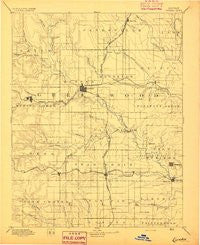 Eureka Kansas Historical topographic map, 1:125000 scale, 30 X 30 Minute, Year 1894