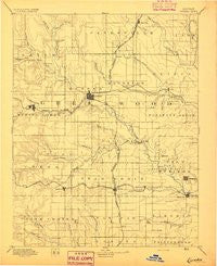 Eureka Kansas Historical topographic map, 1:125000 scale, 30 X 30 Minute, Year 1894