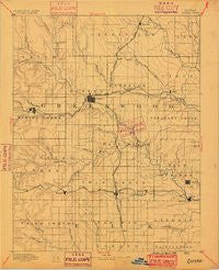 Eureka Kansas Historical topographic map, 1:125000 scale, 30 X 30 Minute, Year 1888
