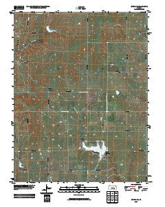 Eureka NE Kansas Historical topographic map, 1:24000 scale, 7.5 X 7.5 Minute, Year 2009