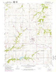 Everest Kansas Historical topographic map, 1:24000 scale, 7.5 X 7.5 Minute, Year 1961