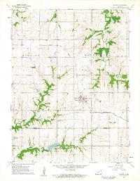 Everest Kansas Historical topographic map, 1:24000 scale, 7.5 X 7.5 Minute, Year 1961