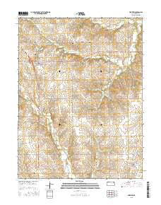 Fairview Kansas Current topographic map, 1:24000 scale, 7.5 X 7.5 Minute, Year 2015