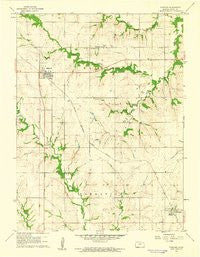 Fairview Kansas Historical topographic map, 1:24000 scale, 7.5 X 7.5 Minute, Year 1960