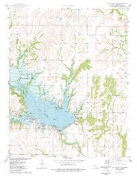 Fall River Lake Kansas Historical topographic map, 1:24000 scale, 7.5 X 7.5 Minute, Year 1975