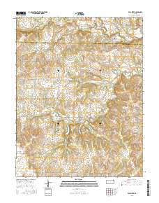 Fall River Kansas Current topographic map, 1:24000 scale, 7.5 X 7.5 Minute, Year 2015