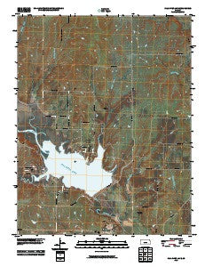 Fall River Lake Kansas Historical topographic map, 1:24000 scale, 7.5 X 7.5 Minute, Year 2010