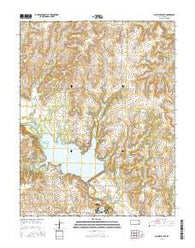 Fall River Lake Kansas Current topographic map, 1:24000 scale, 7.5 X 7.5 Minute, Year 2015