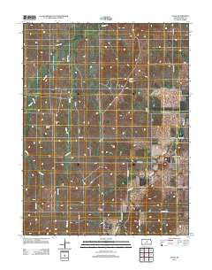 Falun Kansas Historical topographic map, 1:24000 scale, 7.5 X 7.5 Minute, Year 2012