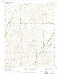 Falun Kansas Historical topographic map, 1:24000 scale, 7.5 X 7.5 Minute, Year 1955