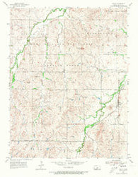 Falun Kansas Historical topographic map, 1:24000 scale, 7.5 X 7.5 Minute, Year 1955
