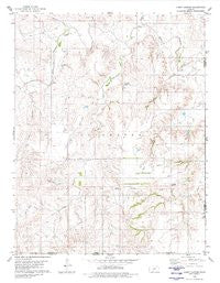 Fancy Canyon Kansas Historical topographic map, 1:24000 scale, 7.5 X 7.5 Minute, Year 1980