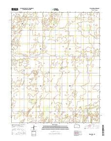 Fellsburg Kansas Current topographic map, 1:24000 scale, 7.5 X 7.5 Minute, Year 2015