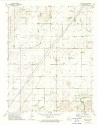 Fellsburg Kansas Historical topographic map, 1:24000 scale, 7.5 X 7.5 Minute, Year 1972
