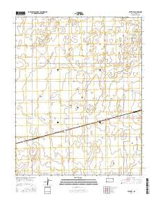 Feterita Kansas Current topographic map, 1:24000 scale, 7.5 X 7.5 Minute, Year 2015
