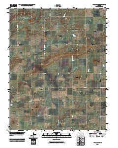 Five Mounds Kansas Historical topographic map, 1:24000 scale, 7.5 X 7.5 Minute, Year 2010